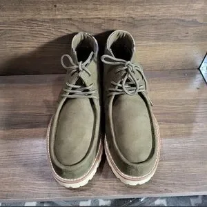 ?? Sun+ Stone Men\'s Kairo Lace Up Chukka Boots Olive 9M Suede New Sun + Stone | Shoes | Sun Stone Mens Kairo Lace Up Chukka  main image 4